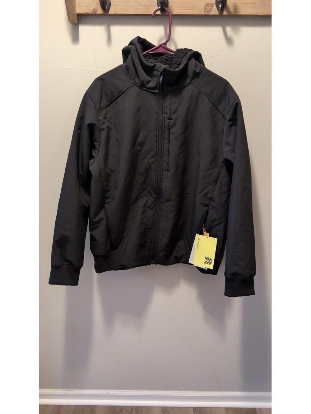 All in motion men's soft shell fleece jacket size medium
